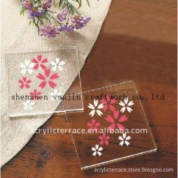 Acrylic/perspex / plexiglass/ lucite cup mats/coasters